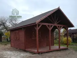 Drewniany domek Ogrodowy Olek 7,7x4,5m  - zdjęcie 20