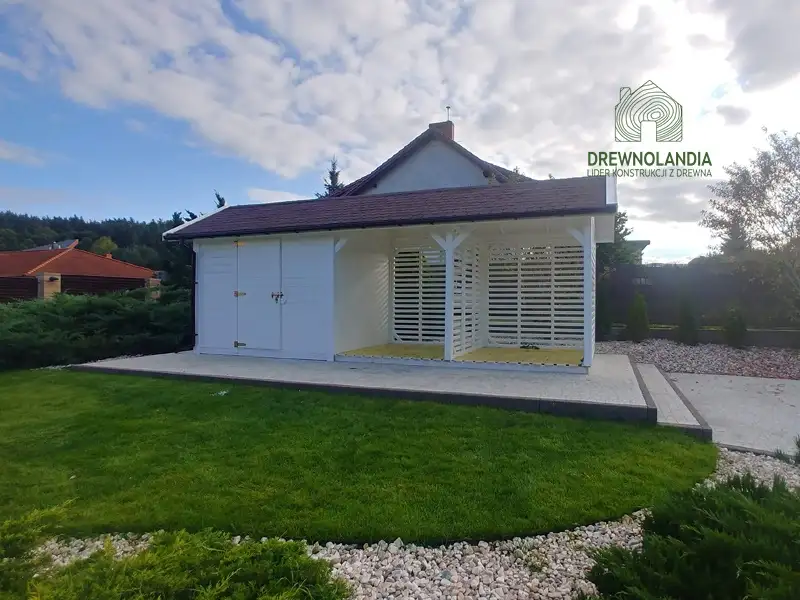 Wiata Wiktoria - 6x2m, drewutnia 