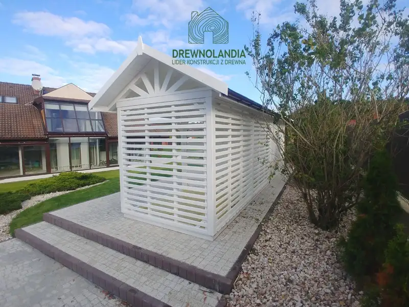 Wiata Wiktoria - 6x2m, drewutnia 