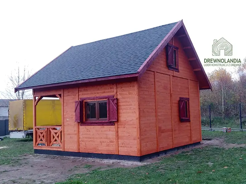 Domek z antresola Wiktor IV - wersja 1 - V1 - 5,9x5,9m