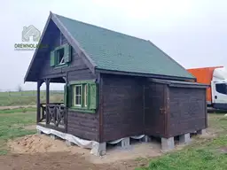 Drewniany domek Wiktor II - 5x5m   - zdjęcie 13