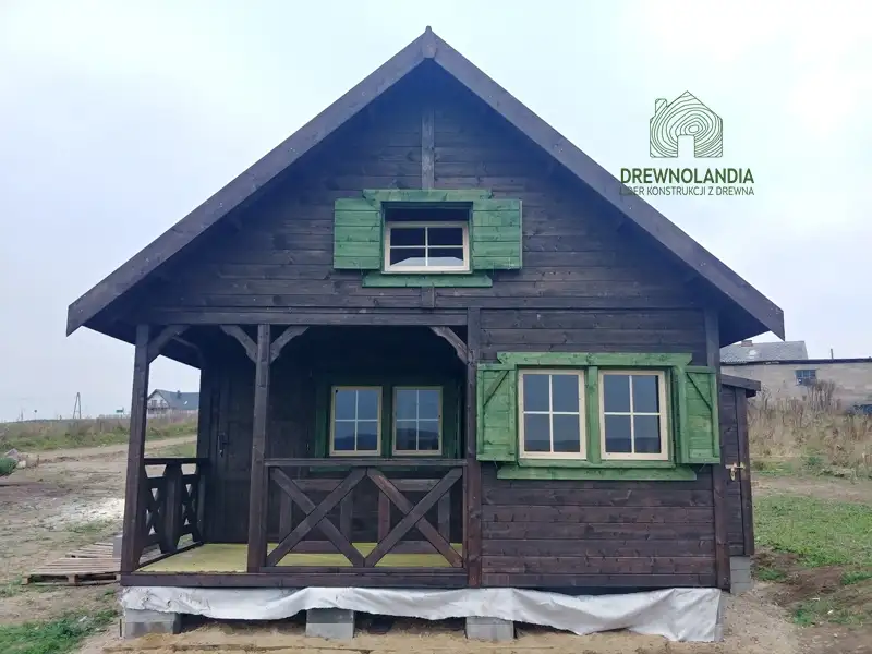 Drewniany domek Wiktor II - 5x5m  