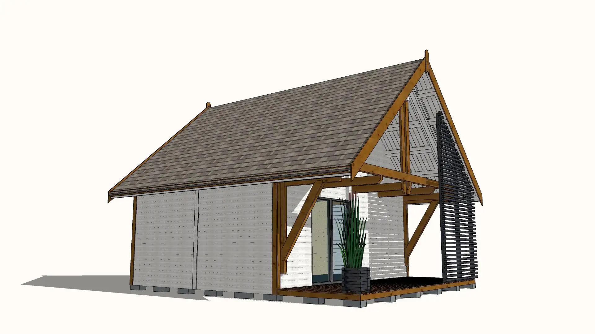 Leon III 6m x 5,8m + taras 6m x 2m