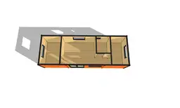 Domek parterowy Ariel z oknami PCV 10m x 3,5m - zdjęcie 17