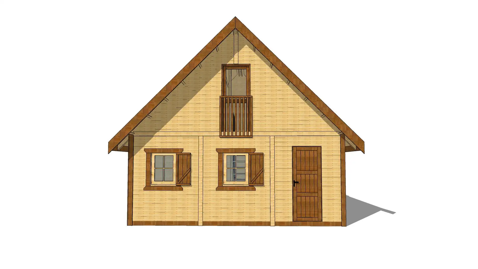 Wiktor V z oknami PCV - 5,9x5,9m