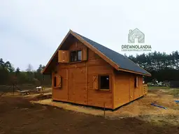 Nowoczesny drewniany domek z antresolą Adam IV 5,9m x 5,9m  - zdjęcie 11