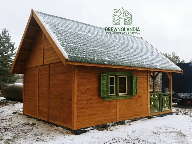 Domek drewniany Wiktor III - 5x6m 