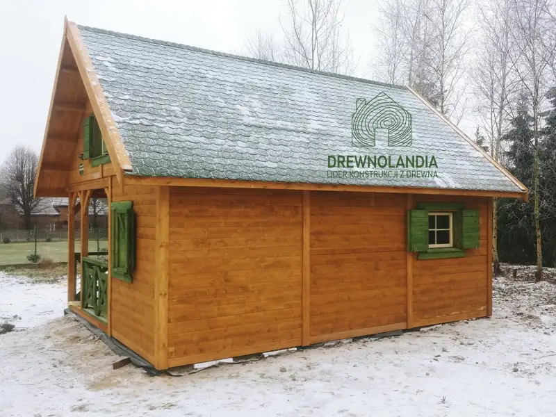 Domek drewniany Wiktor III - 5x6m 