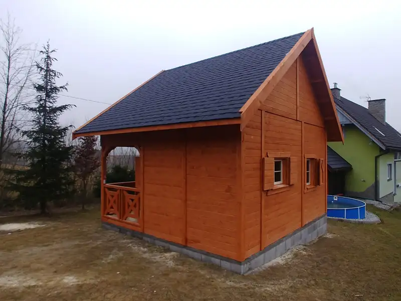 Domek drewniany Wiktor III - 5x6m 