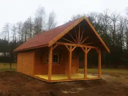 Drewniany domek Ogrodowy Olek 7,7x4,5m  - zdjęcie 5