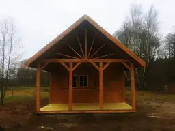 Drewniany domek Ogrodowy Olek 7,7x4,5m  - zdjęcie 7