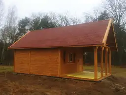 Drewniany domek Ogrodowy Olek 7,7x4,5m  - zdjęcie 13