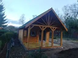 Drewniany domek Ogrodowy Olek 7,7x4,5m  - zdjęcie 14