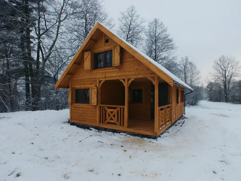 Domek z antresola Wiktor IV - wersja 1 - V1 - 5,9x5,9m