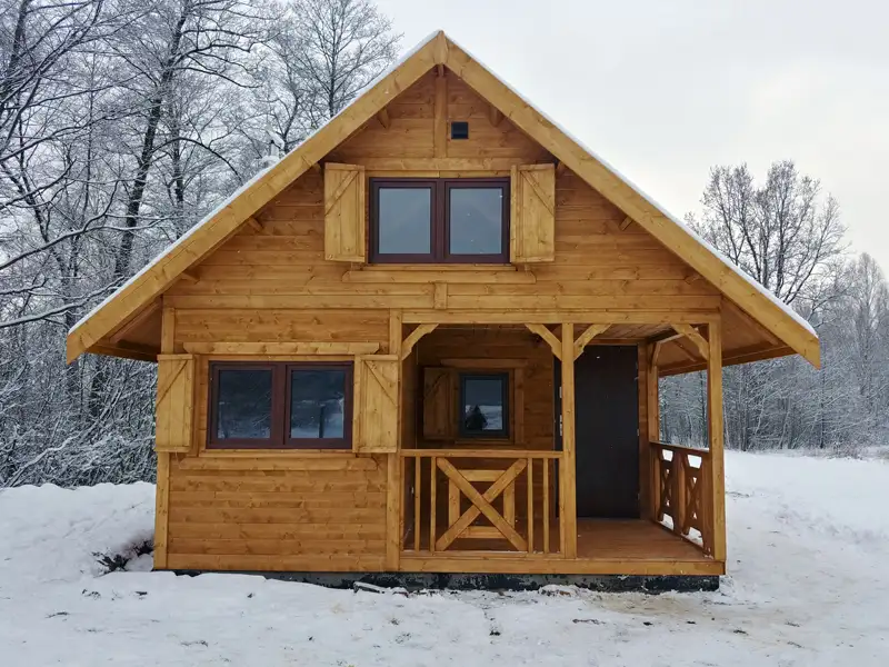 Domek z antresola Wiktor IV - wersja 1 - V1 - 5,9x5,9m