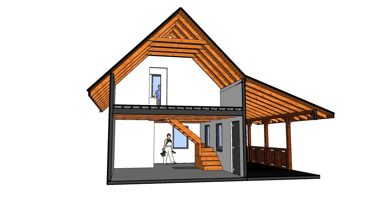 Albert 7mx5m +taras 7mx3m