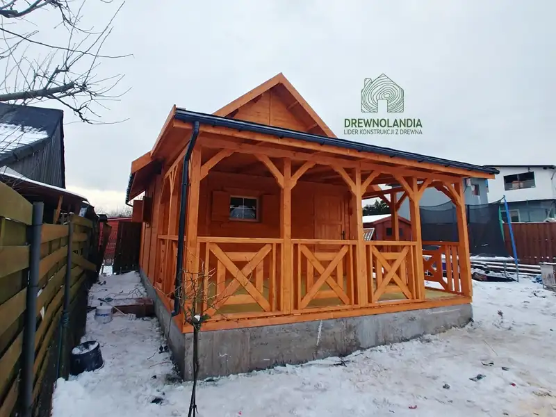 Domek Ogrodowy z tarasem Marcel II - 5x5m 