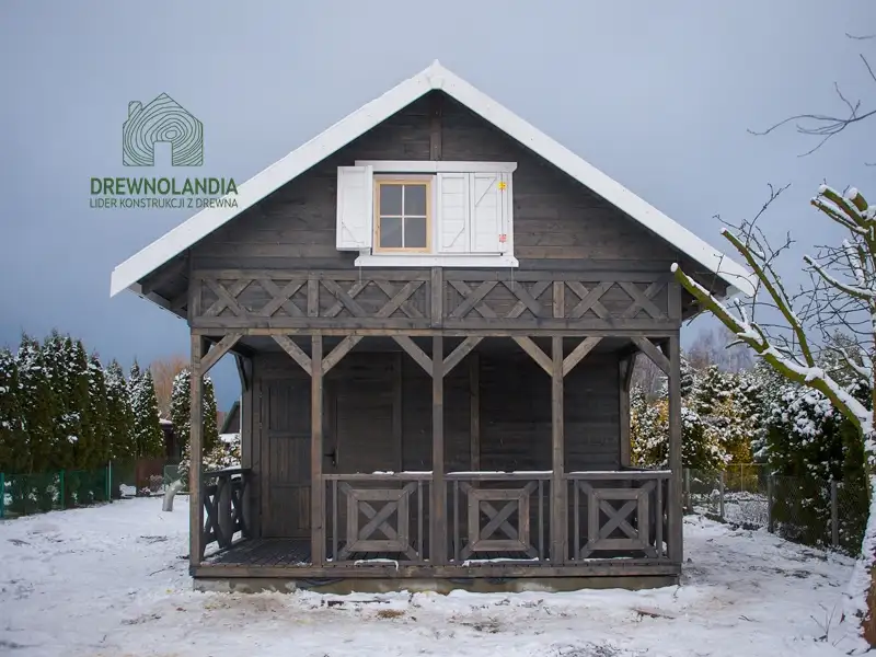 Drewniany domek na działkę Amadeusz IV 7x4,5m 