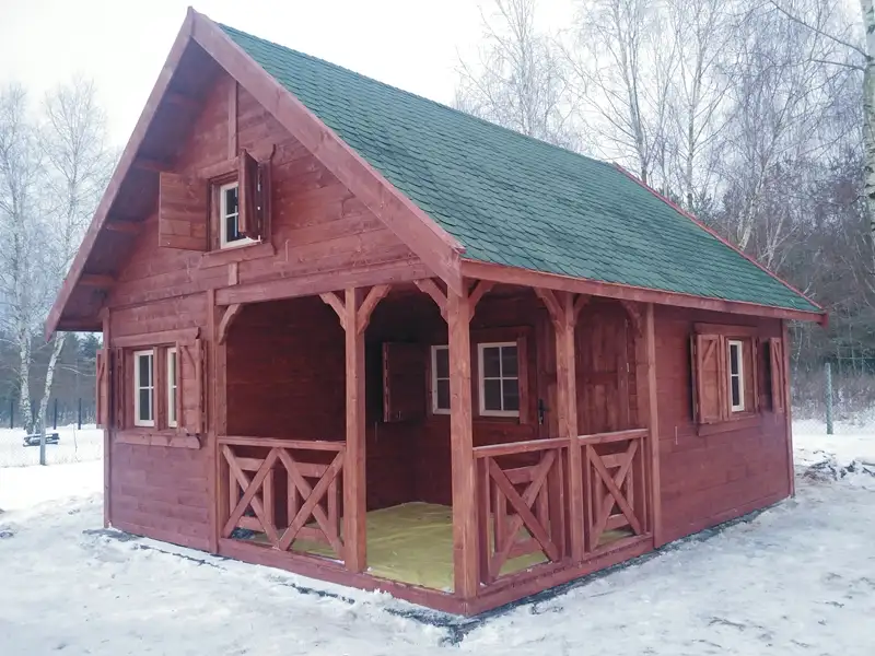 Domek drewniany Wiktor III - 5x6m 