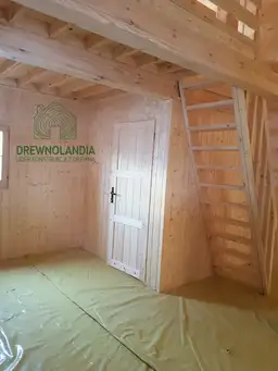 Domek z drewna Maciek II 5x5 + tars 5x3m   - zdjęcie 23