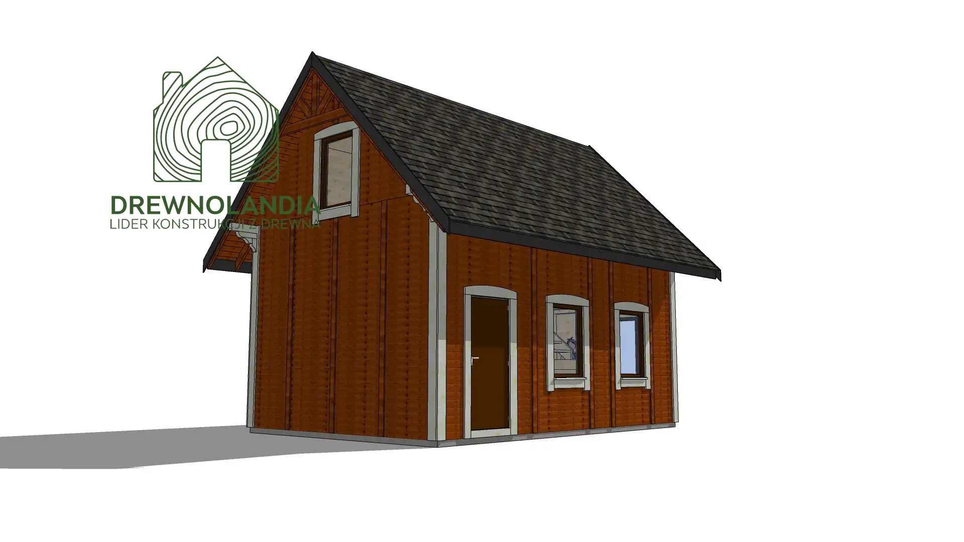 Domek drewniany na działkę Albert I 7mx5m 