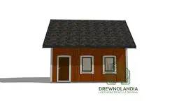 Domek drewniany na działkę Albert I 7mx5m  - zdjęcie 12