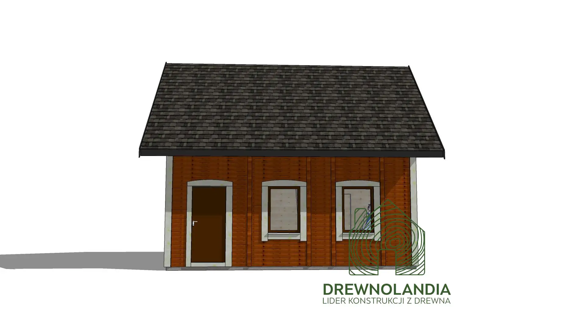 Domek drewniany na działkę Albert I 7mx5m 