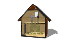 Domek drewniany na działkę Albert I 7mx5m  - zdjęcie 13