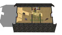 Domek drewniany na działkę Albert I 7mx5m  - zdjęcie 14