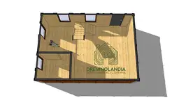 Domek drewniany na działkę Albert I 7mx5m  - zdjęcie 4