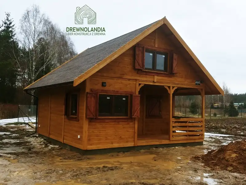 Domek z antresola Wiktor IV - wersja 1 - V1 - 5,9x5,9m