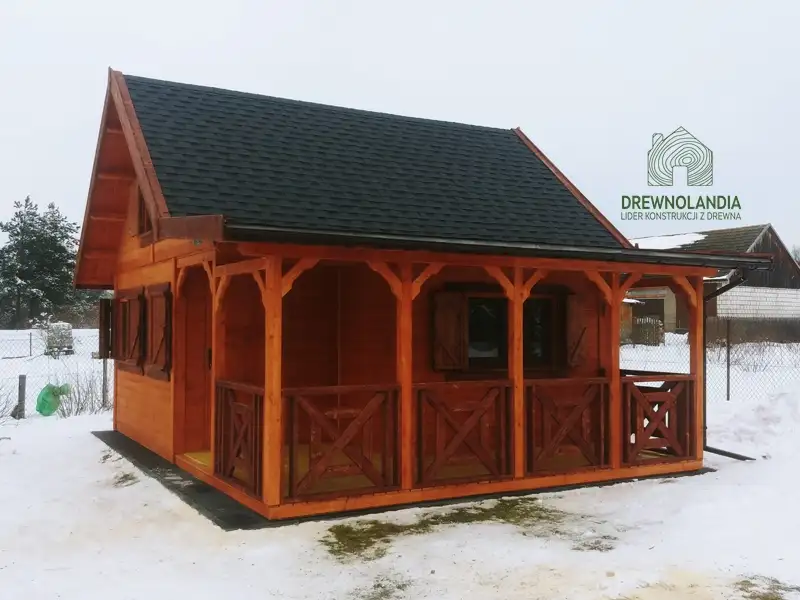 Domek Mieszko II 5m x 5m + taras boczny 1,5x5m