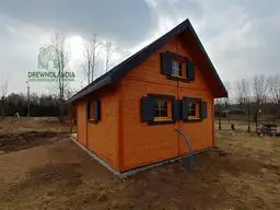 Drewniany domek Ogrodowy Olek 7,7x4,5m  - zdjęcie 11