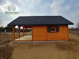 Drewniany domek Ogrodowy Olek 7,7x4,5m  - zdjęcie 10