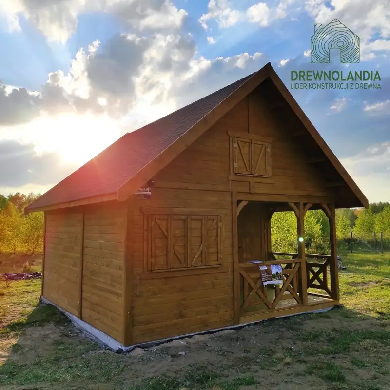 Drewniany domek Wiktor II - 5x5m  