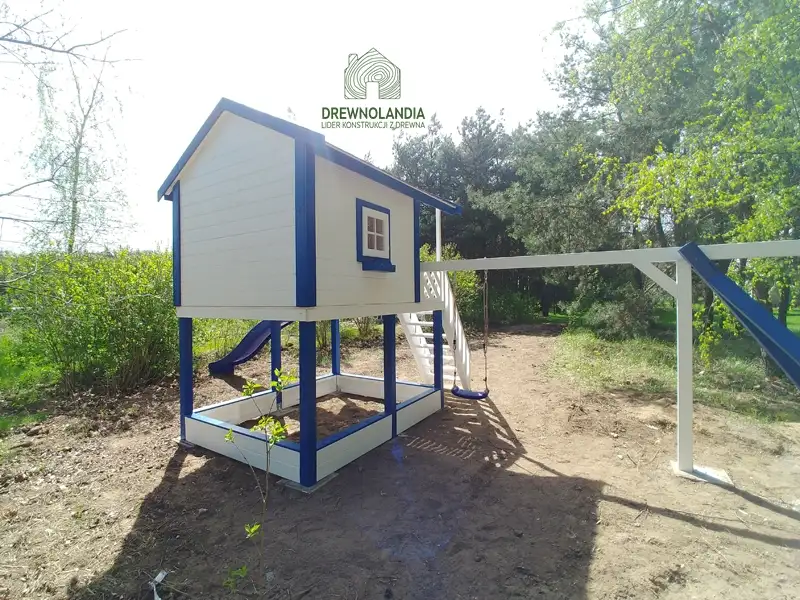 Domek ogrodowy Dla Dzieci Lolek - 2,8x2m z huśtawką 