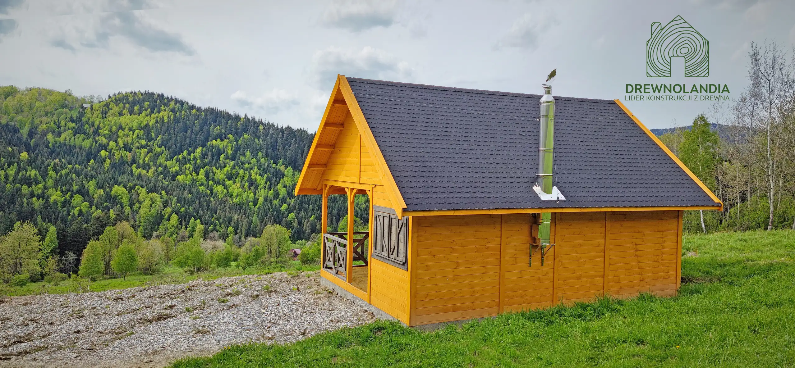 Domek drewniany Wiktor III - 5x6m 