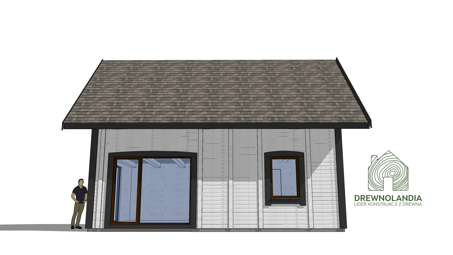 Domek drewniany na działkę Albert IV 8mx5m