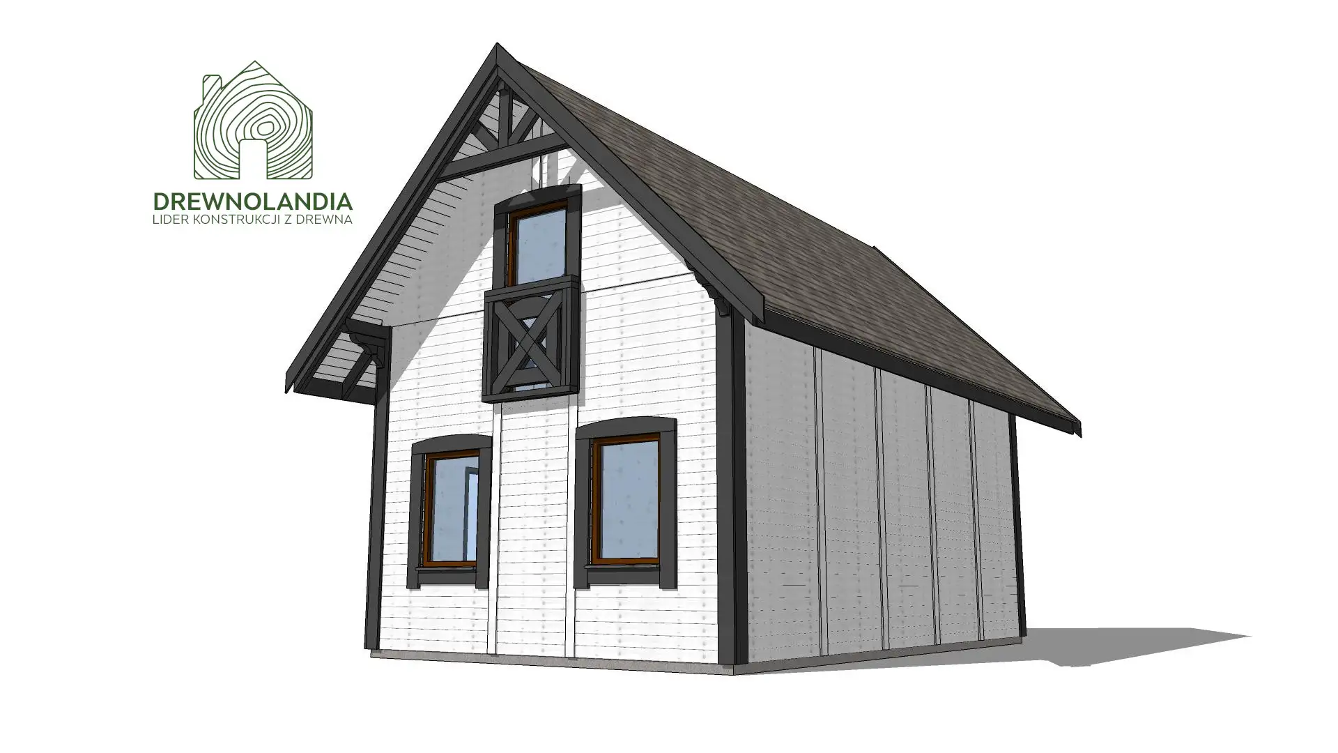 Domek drewniany na działkę Albert IV 8mx5m