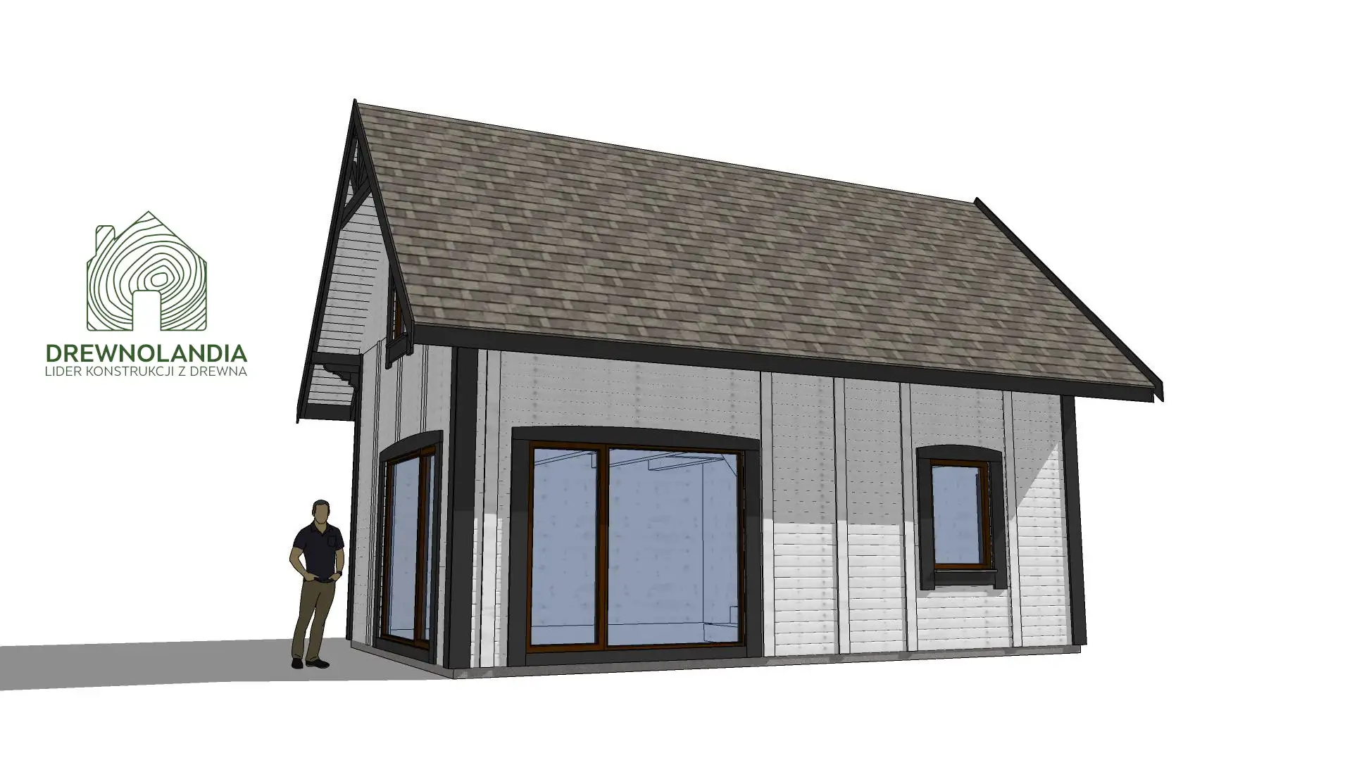 Domek drewniany na działkę Albert IV 8mx5m