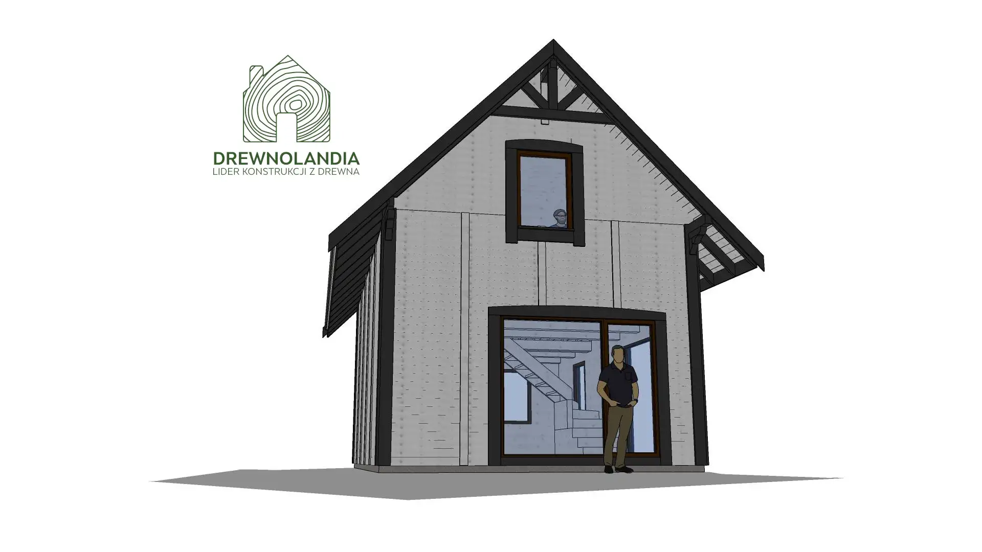 Domek drewniany na działkę Albert IV 8mx5m