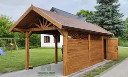 Wiata samochodowa Oliwia 11x3 – Kompaktowa ochrona z miejscem na przechowywanie - zdjęcie 14