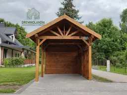 Wiata samochodowa Oliwia 11x3 – Kompaktowa ochrona z miejscem na przechowywanie - zdjęcie 13