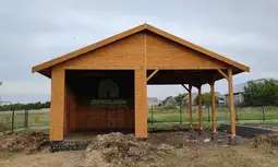 Wiata samochodowa Magda 6x5m – Garaż dla dwóch aut z pomieszczeniem gospodarczym - zdjęcie 8