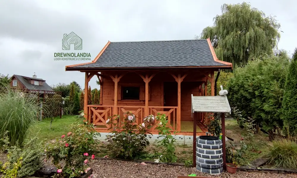 Domek Ogrodowy Mieszko I 4x5m + taras boczny 1,5x5m