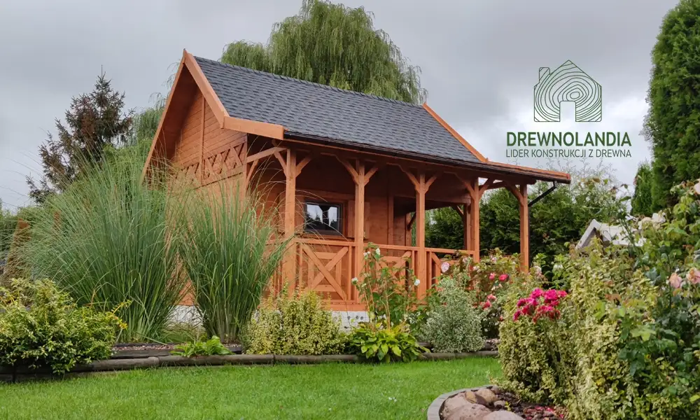 Domek Ogrodowy Mieszko I 4x5m + taras boczny 1,5x5m