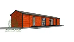 Drewniany domek rekreacyjny całoroczny CRK3 - 70 m² - zdjęcie 3