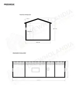 Domek parterowy Ariel z oknami PCV 10m x 3,5m - zdjęcie 22