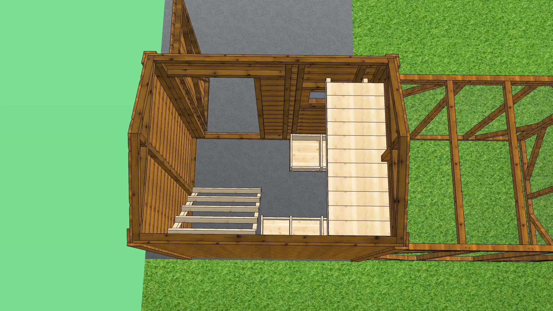 Kurnik Damian 1,5m x 4m