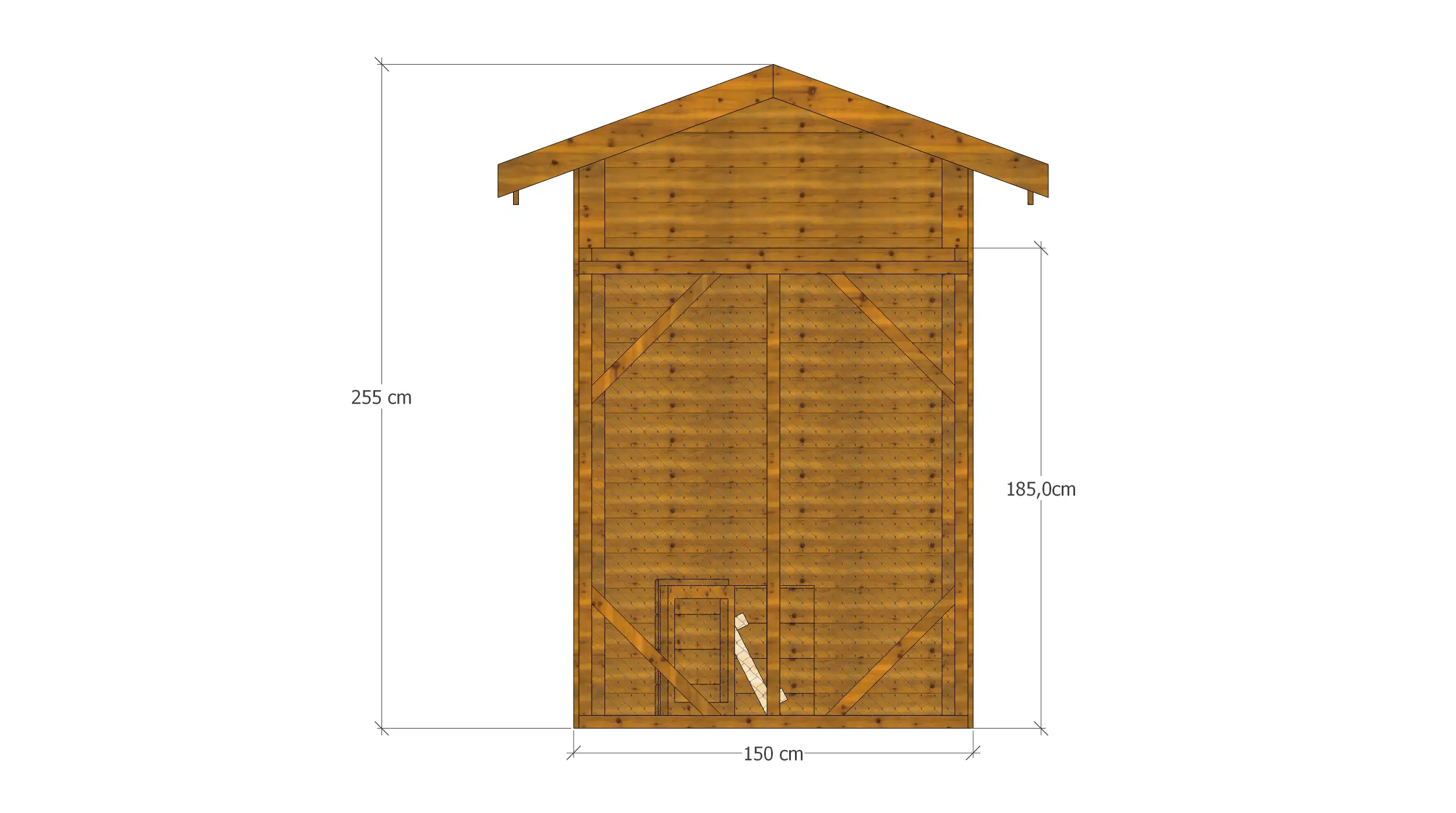 Kurnik Damian 1,5m x 4m